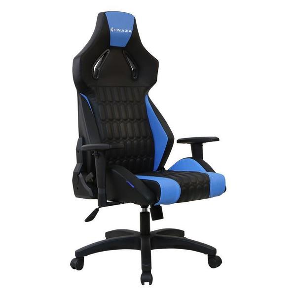Scaun Gaming Inaza Sigge, reglabil (Negru/Albastru)