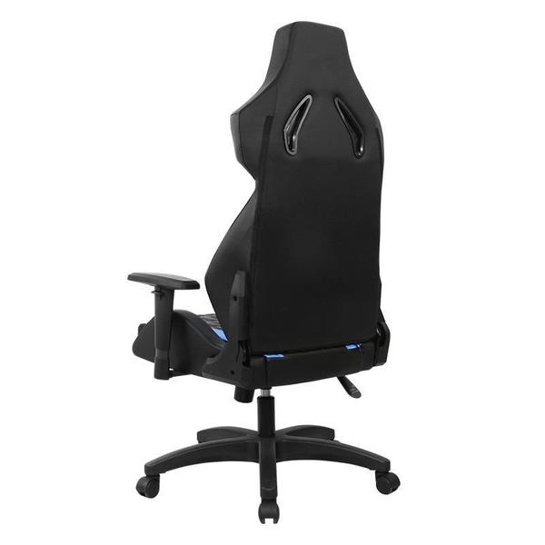 Scaun Gaming Inaza Sigge, reglabil (Negru/Albastru)