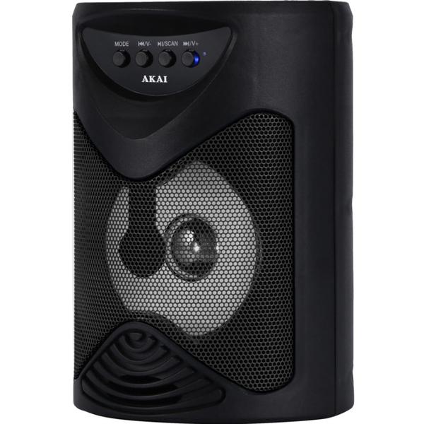 Boxa Portabila Activa Akai ABTS-704, Bluetooth 4.2, Radio FM (Negru)