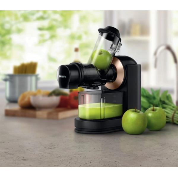 Storcator prin presare la rece Philips Viva Collection HR1888/70, 150 W (Negru/Auriu)