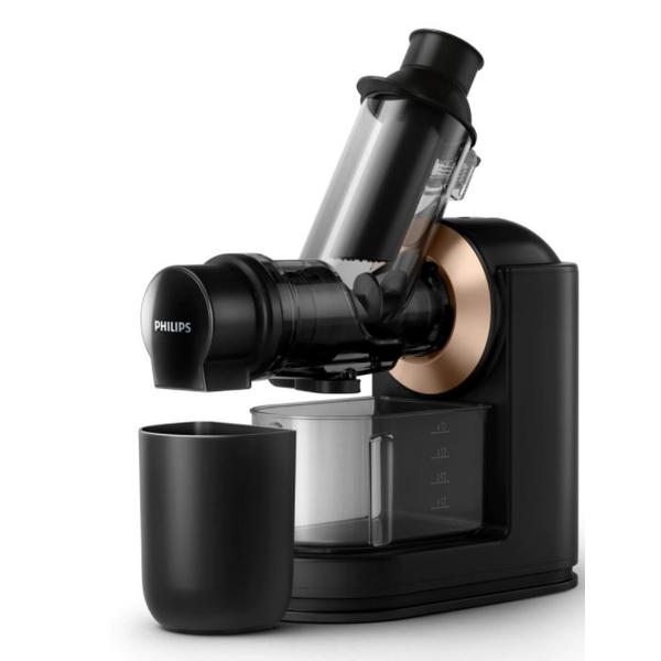 Storcator prin presare la rece Philips Viva Collection HR1888/70, 150 W (Negru/Auriu)