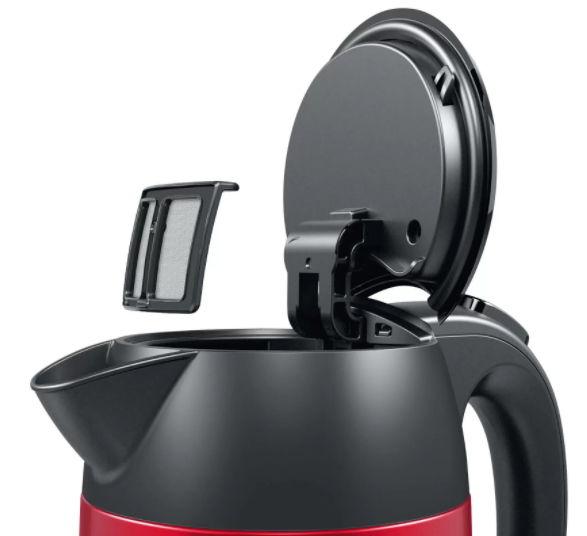 Fierbator de apa Bosch TWK3P424, 1.7 L, 2400 W (Rosu/Negru)