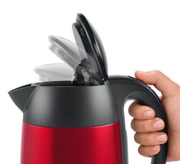 Fierbator de apa Bosch TWK3P424, 1.7 L, 2400 W (Rosu/Negru)