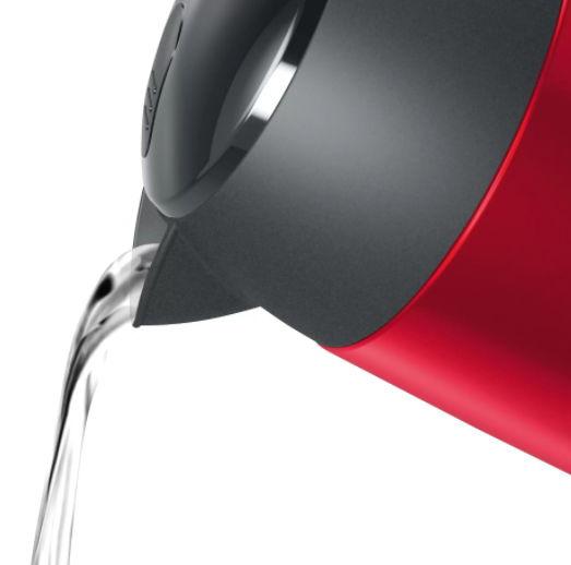 Fierbator de apa Bosch TWK3P424, 1.7 L, 2400 W (Rosu/Negru)