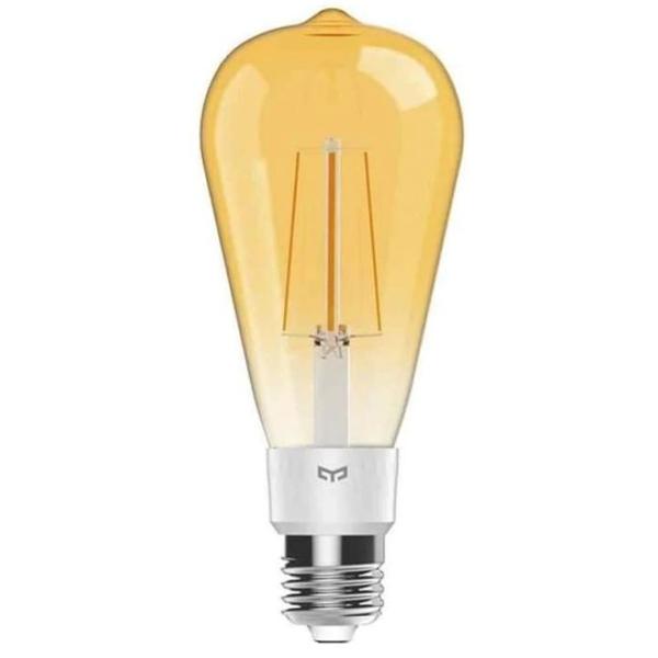 Bec LED Yeelight Smart ST64, Filament, Lumina calda, E27, WiFi (Alb)