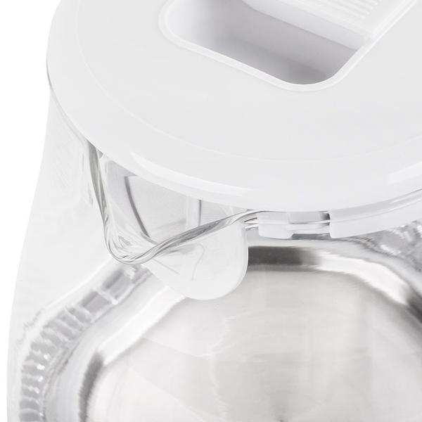 Fierbator de apa Teesa TSA1511W, 2200 W, 1.7 l, Sticla (Alb)
