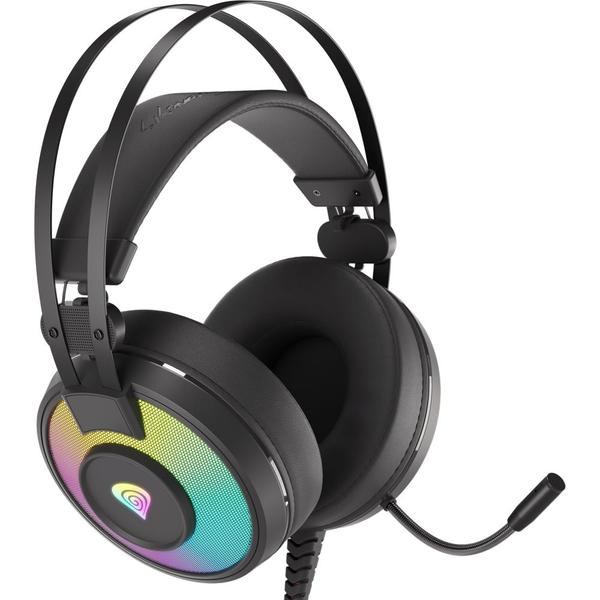 Casti Gaming Genesis Neon 600 RGB, Microfon (Negru)