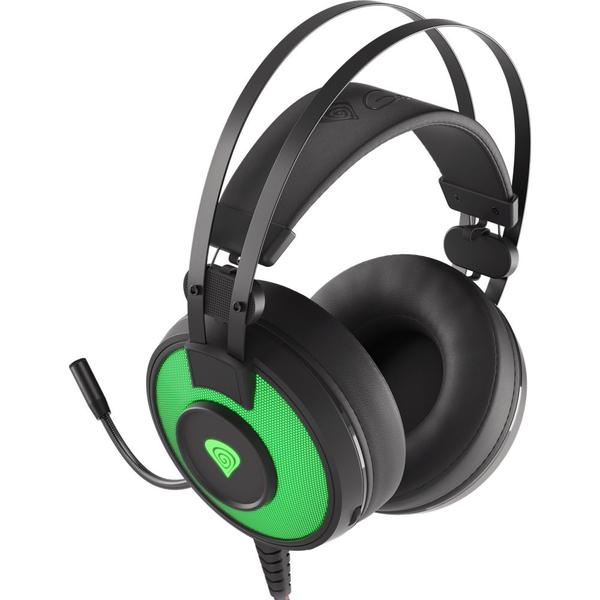 Casti Gaming Genesis Neon 600 RGB, Microfon (Negru)