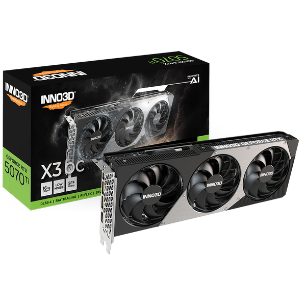 Placa video INNO3D GeForce RTX 5070 Ti X3 OC 16GB GDDR7 256-bit DLSS 4.0