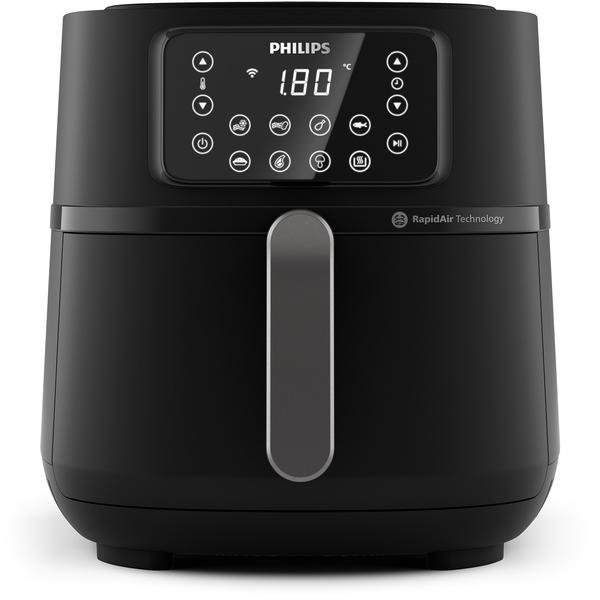 Friteuza fara ulei Philips HD9285/93 seria 5000 XXL conectat, 16 in 1 functii de gatit, 7.2 l (1.4 kg), Tehnologie Rapid Air, Conectat la aplicatia NutriU, Controlul timpului: Pana la 60 de minute