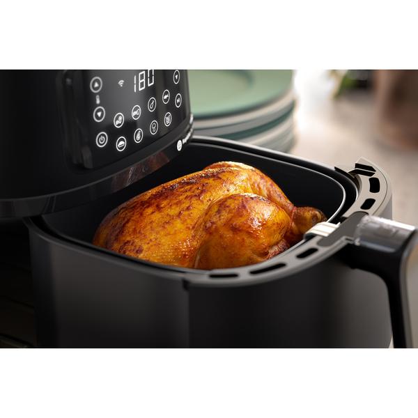 Friteuza fara ulei Philips HD9285/93 seria 5000 XXL conectat, 16 in 1 functii de gatit, 7.2 l (1.4 kg), Tehnologie Rapid Air, Conectat la aplicatia NutriU, Controlul timpului: Pana la 60 de minute