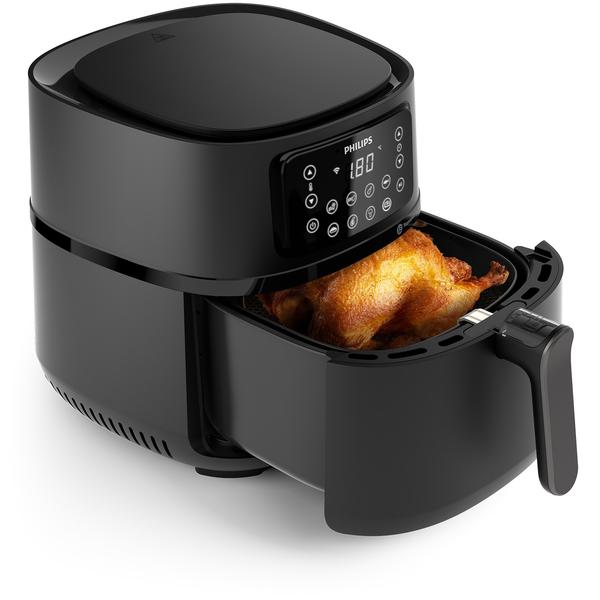 Friteuza fara ulei Philips HD9285/93 seria 5000 XXL conectat, 16 in 1 functii de gatit, 7.2 l (1.4 kg), Tehnologie Rapid Air, Conectat la aplicatia NutriU, Controlul timpului: Pana la 60 de minute