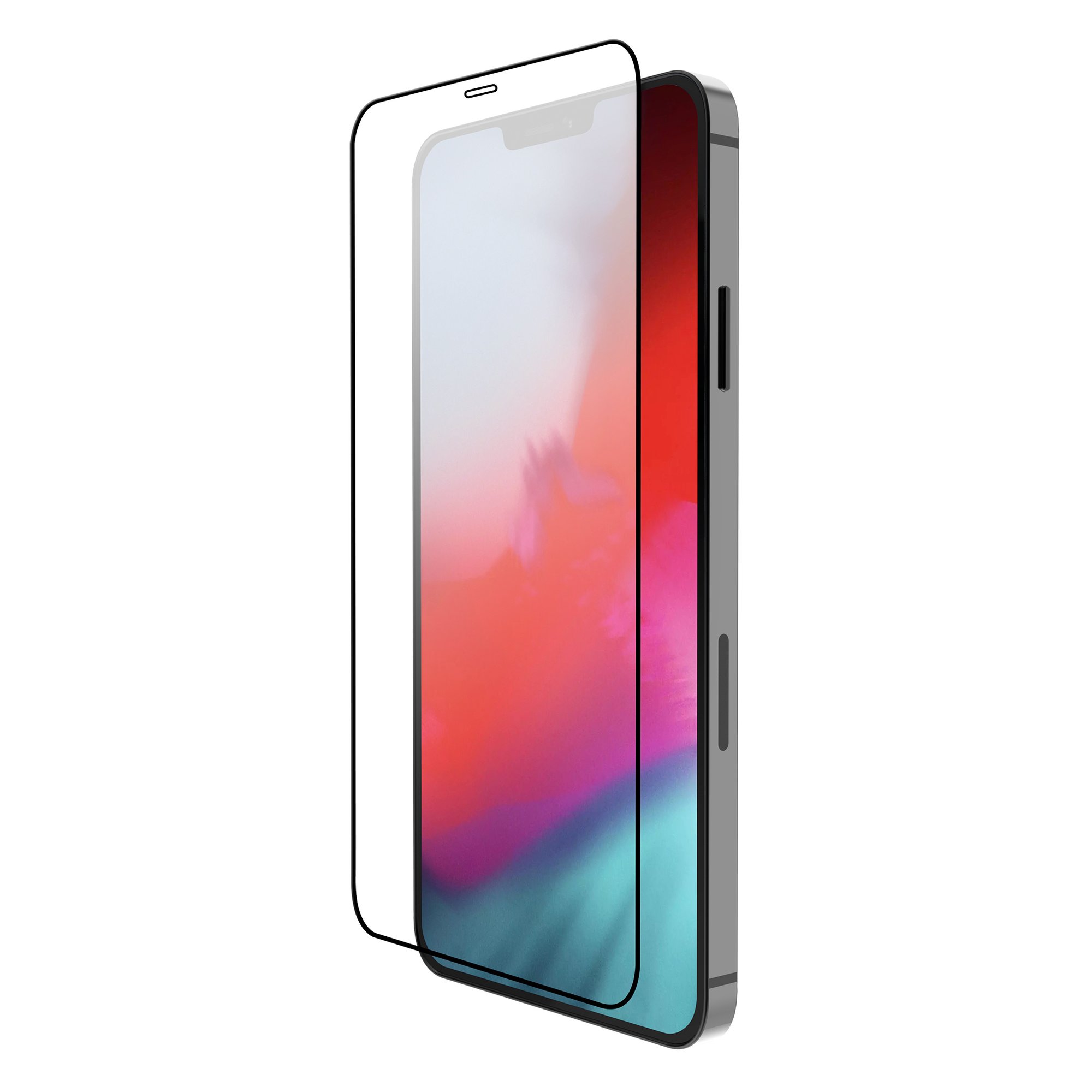 Folie protectie ecran, Tech Armor, Sticla, pentru iPhone 12 Pro Max, Negru/Transparent