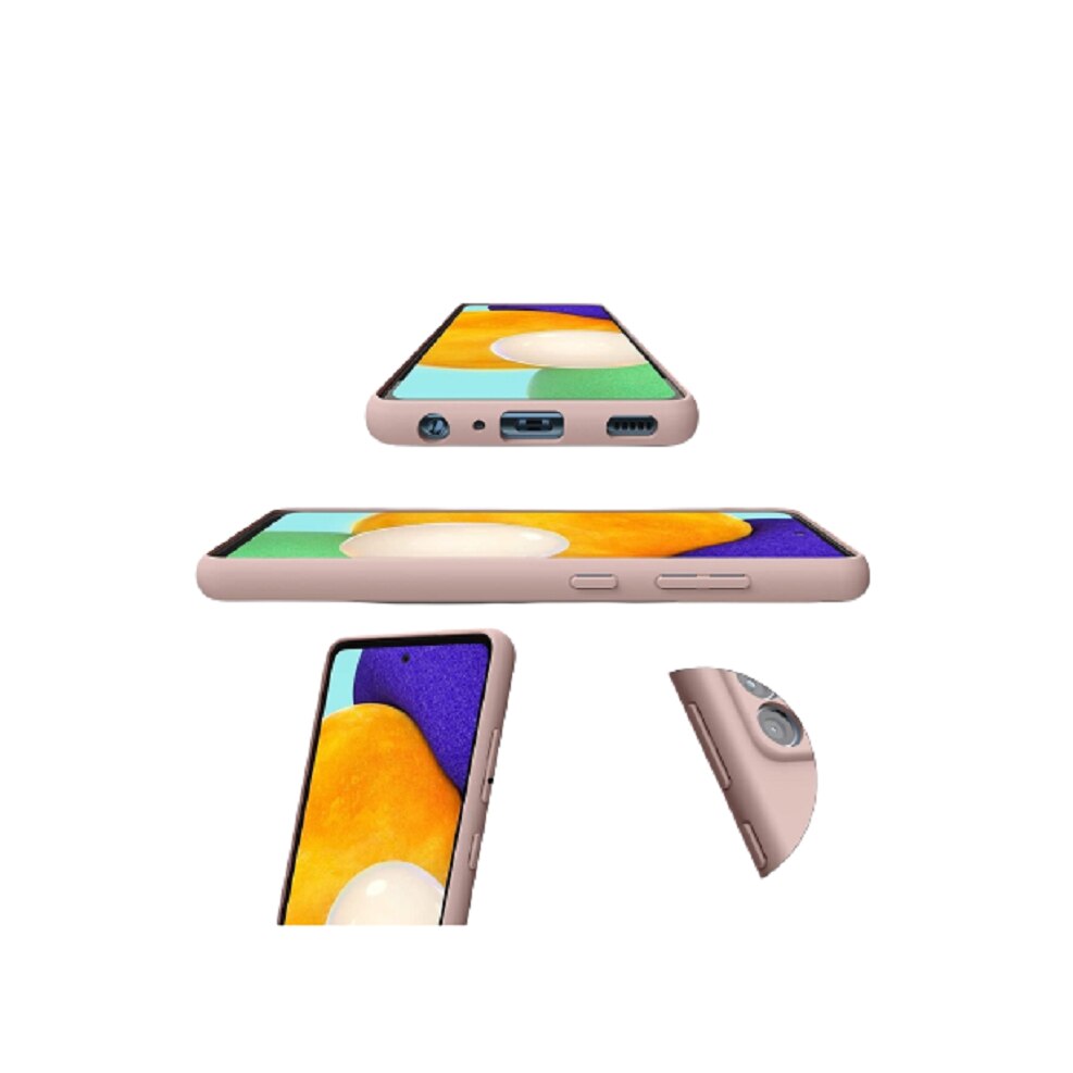 Husa silicon antisoc cu microfibra in interior compatibila cu Samsung Galaxy A33 5G Roz