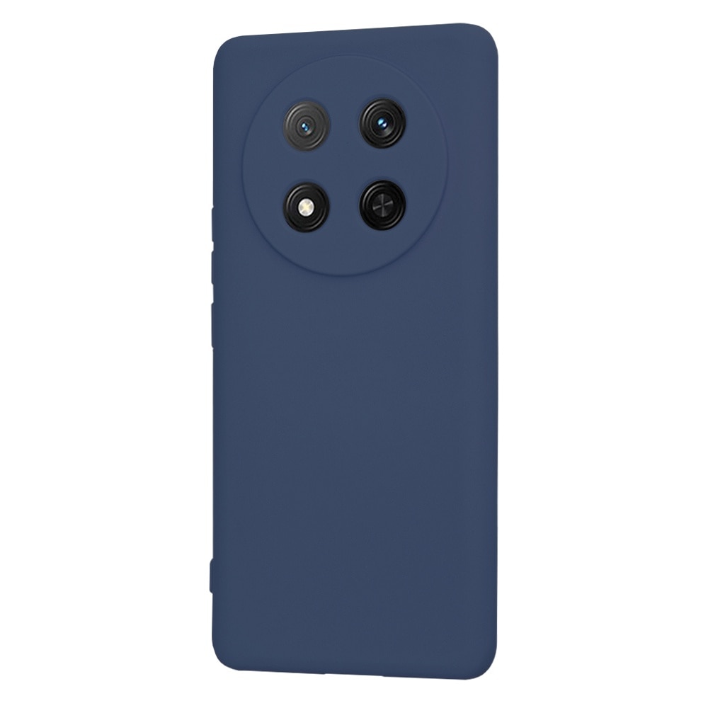 Husa pentru Honor Magic 7 Lite Daden® Silicon SoftFlex, Ultra Slim, Protectie sporita, Interior de microfibra, Albastru