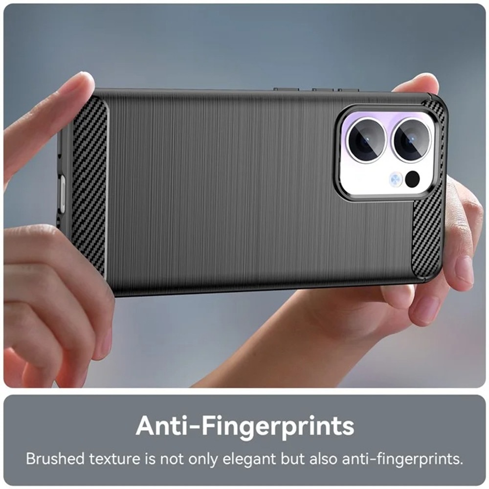 Husa pentru Oppo Reno13 F 4G / Reno13 F 5G - Techsuit Carbon Silicone - Black