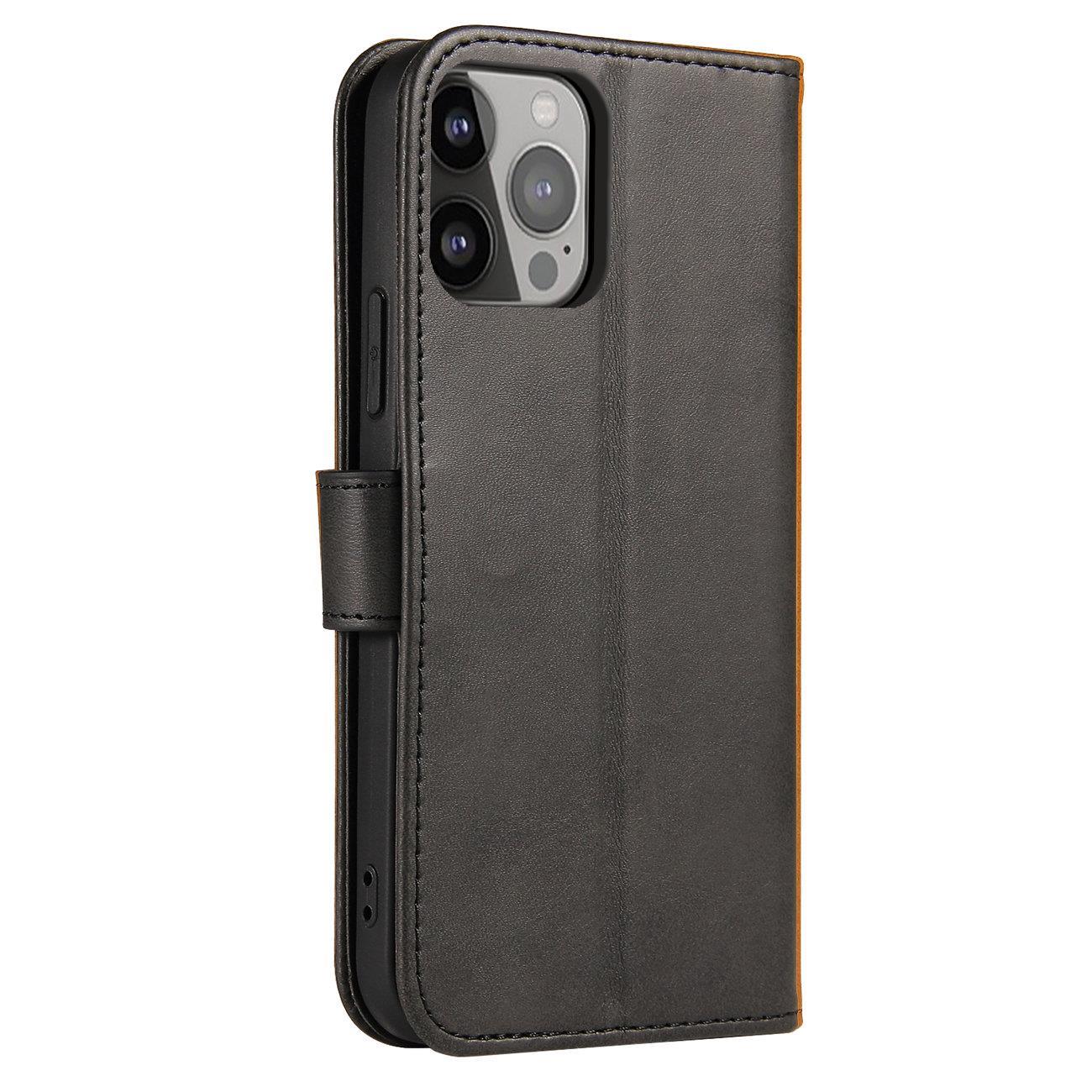 Husa Magnet Wallet Stand compatibila cu Honor X6a Black