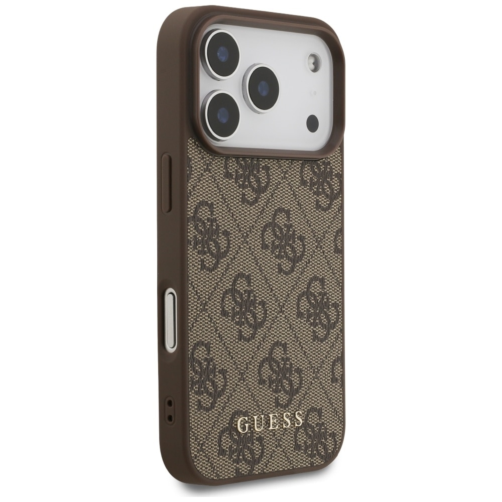 Husa pentru iPhone 17 Pro - Guess Hardcase 4G Classic - Maro