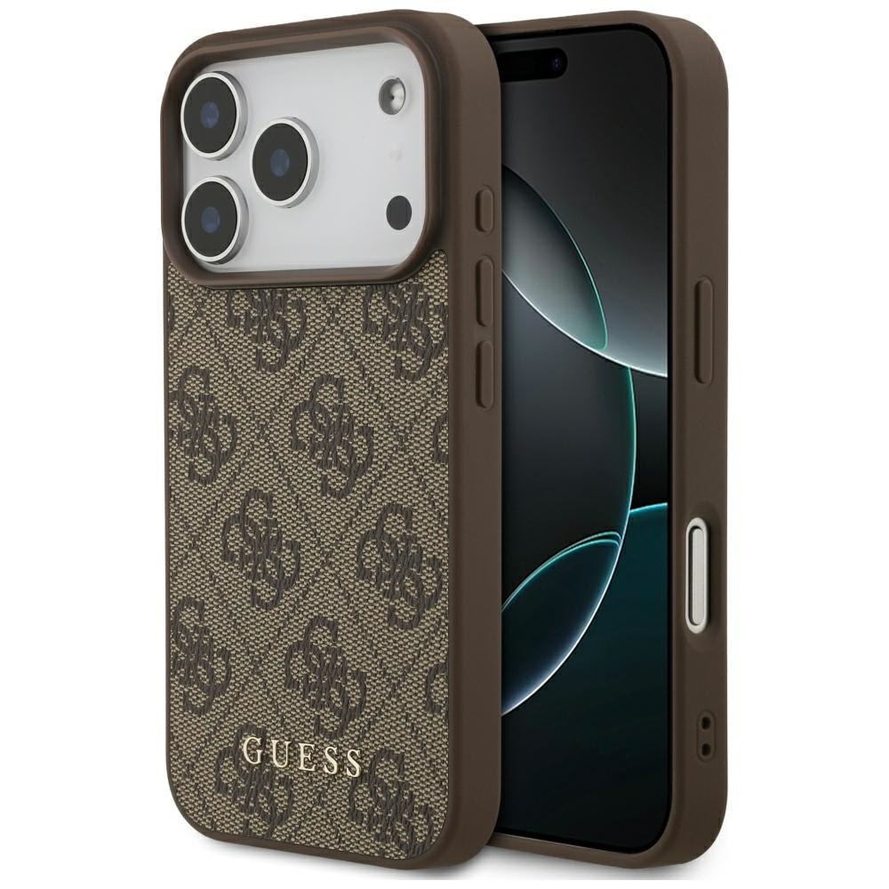 Husa pentru iPhone 17 Pro - Guess Hardcase 4G Classic - Maro