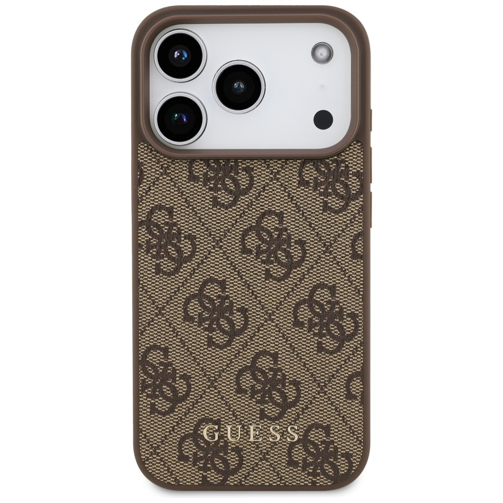 Husa pentru iPhone 17 Pro - Guess Hardcase 4G Classic - Maro