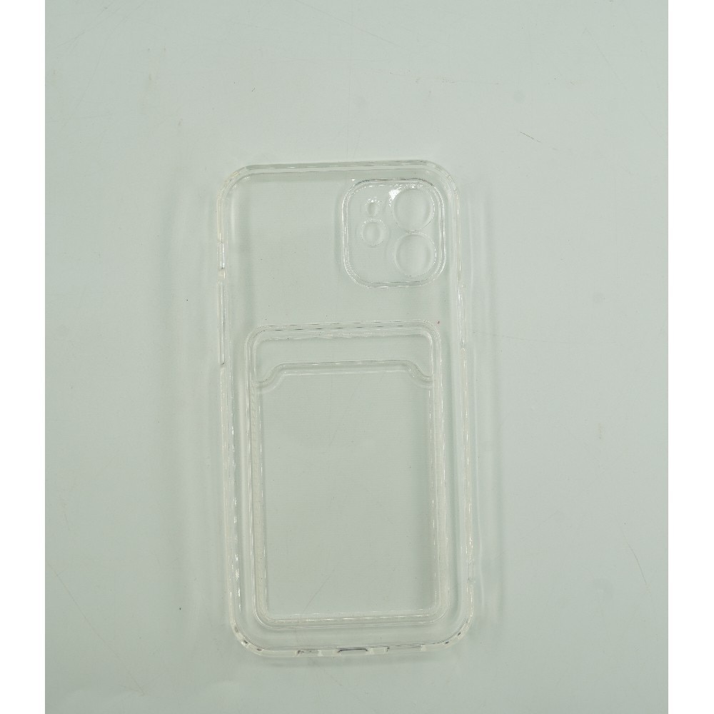 Husa protectie Flippy cu suport card compatibila cu Apple iPhone 11 Transparent