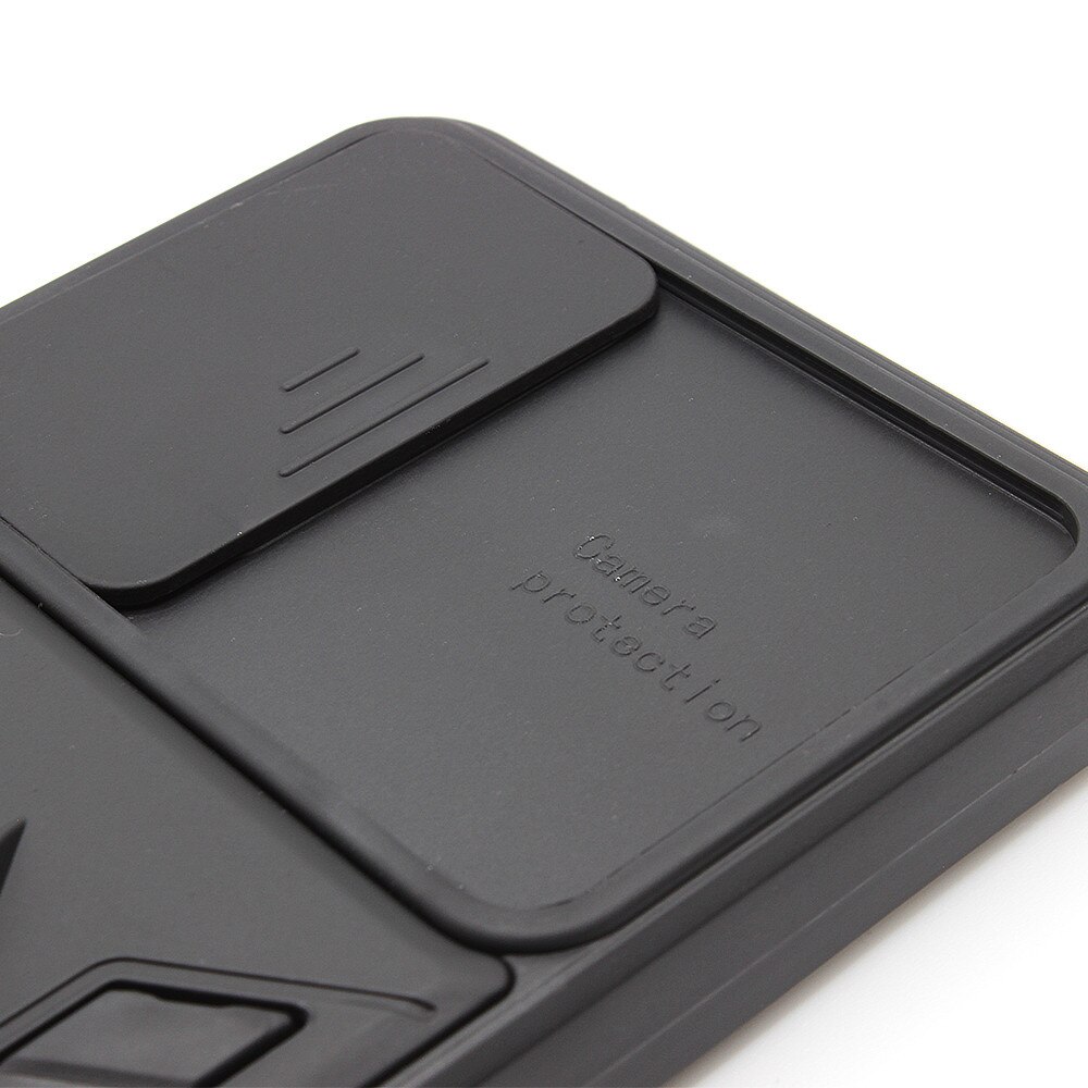 Husa de protectie pentru Xiaomi Redmi Note 10 Pro 4G, Lens Cover, Army Shield, Hybrid Armor, Ring Holder, Hard TPU, Negru