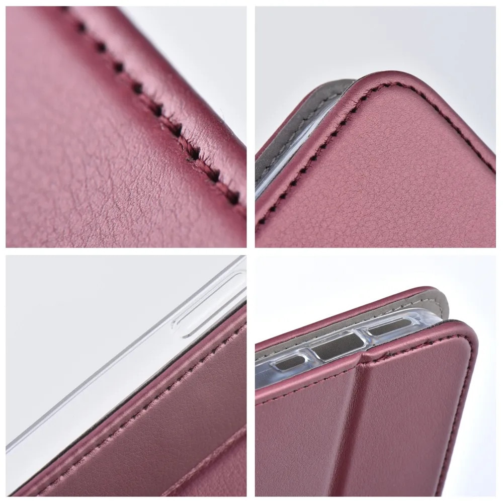 Husa de protectie Premium Soft Touch cu inchidere magnetica pentru Samsung Galaxy A05, visiniu