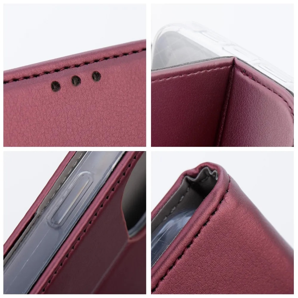 Husa de protectie Premium Soft Touch cu inchidere magnetica pentru Samsung Galaxy A05, visiniu