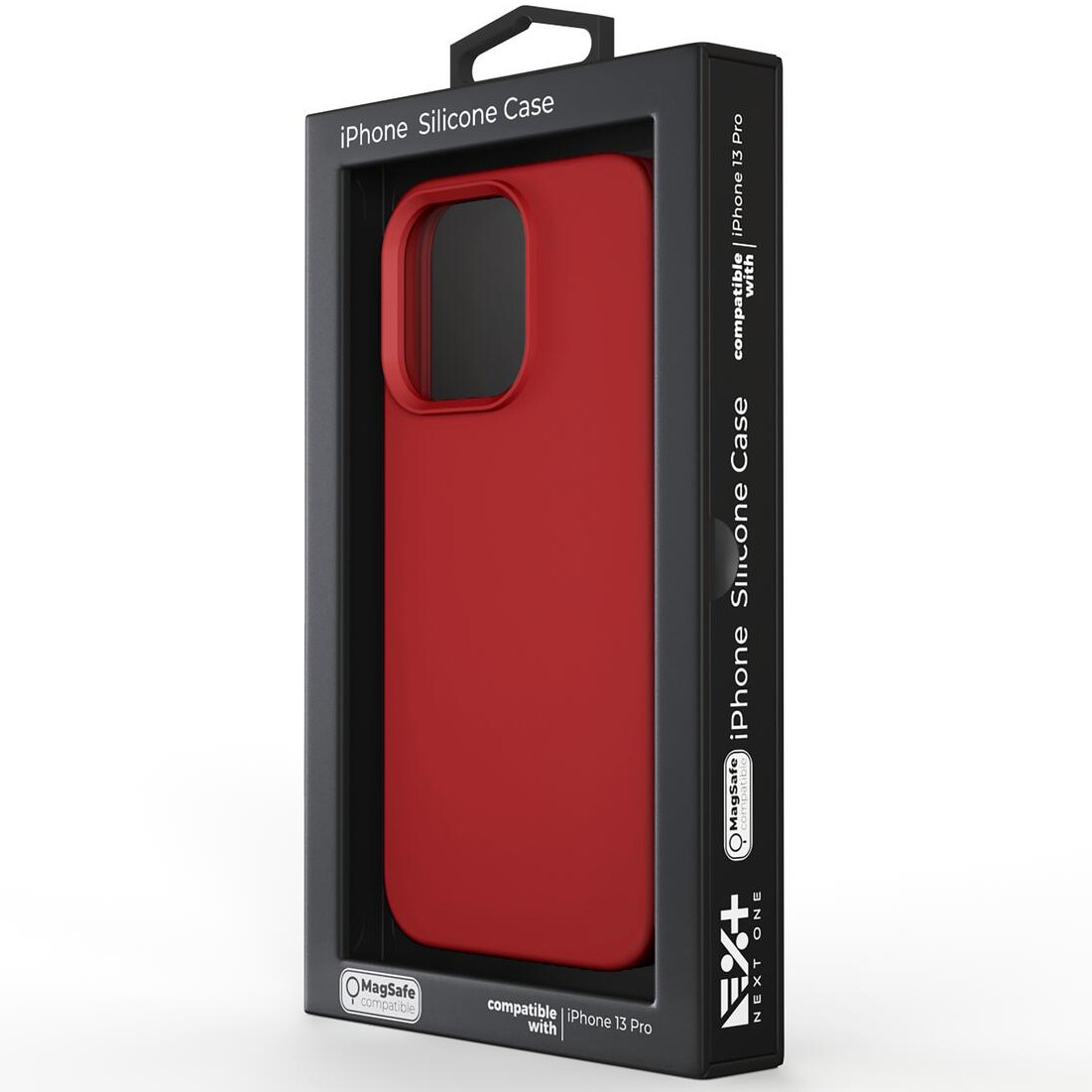 Husa de protectie Next One MagSafe Silicone Case pentru iPhone 13 Pro, Red