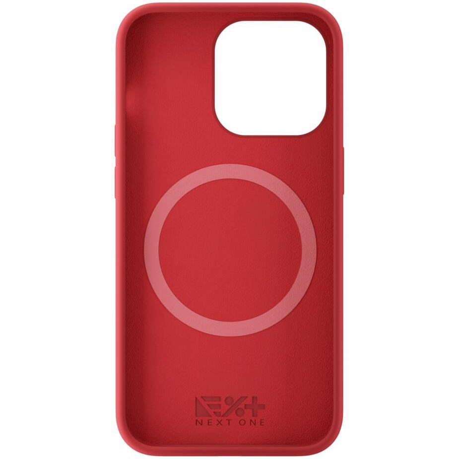 Husa de protectie Next One MagSafe Silicone Case pentru iPhone 13 Pro, Red