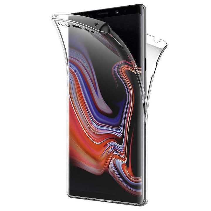 Husa Full TPU 360° (fata + spate) pentru Samsung Galaxy Note 9, Transparent