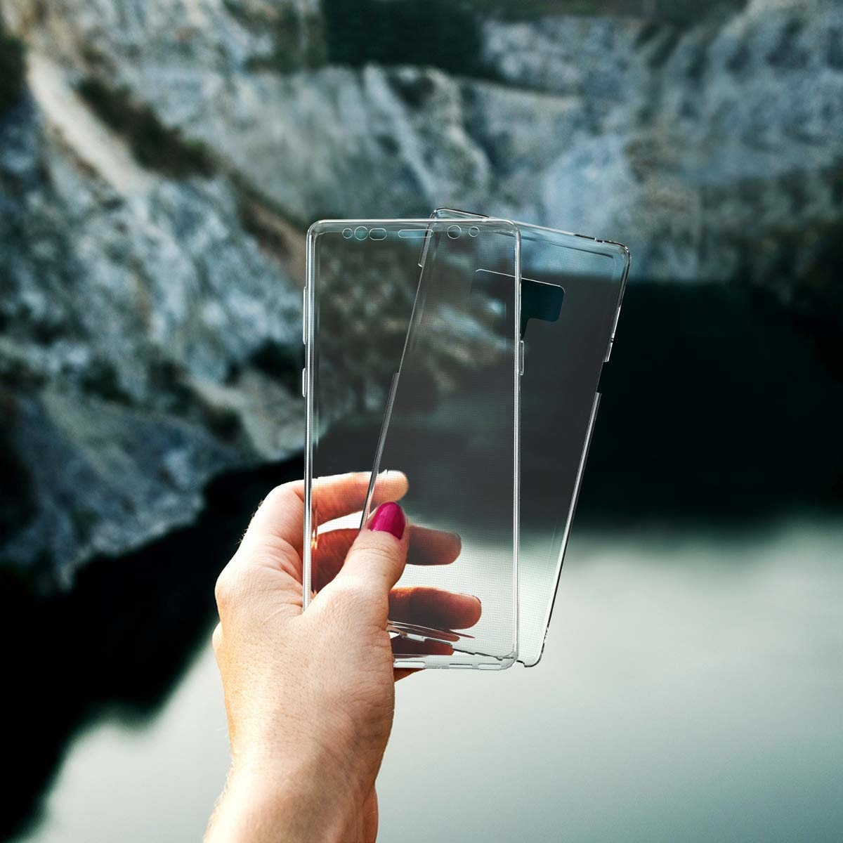 Husa Full TPU 360° (fata + spate) pentru Samsung Galaxy Note 9, Transparent