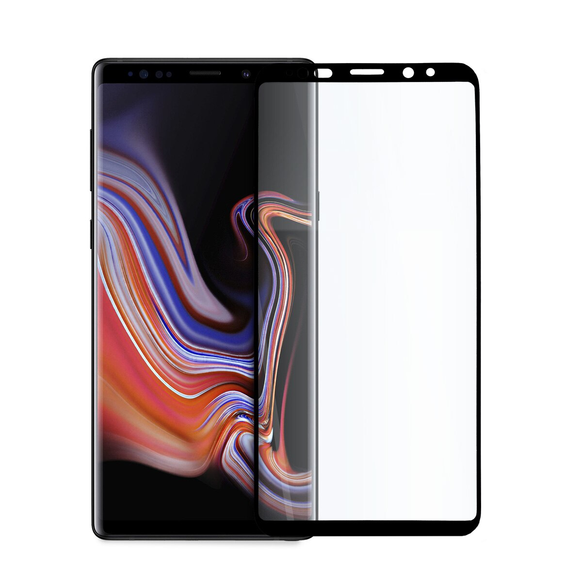 Folie de Sticla pentru Samsung Note 9, Full Glue, Full Cover, Negru