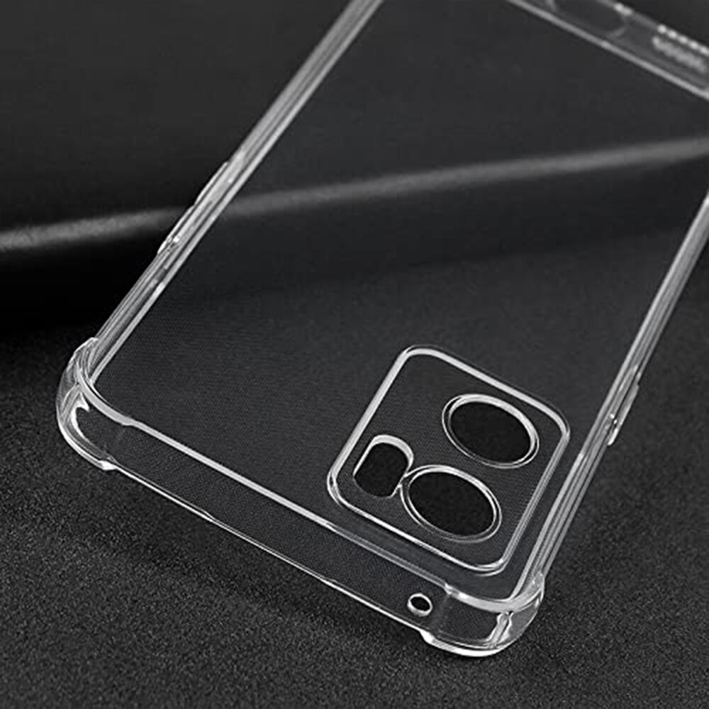 Husa Silicon Anti-Soc Pentru Oppo Reno 7 5G, Crystal Clear, Slim Fit, TPU Silicone, Flexibil si Durabil, Transparent