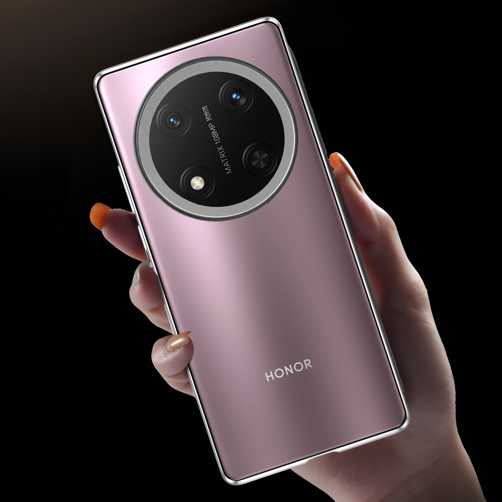 Husa Magnetic Dual Glass pentru Honor Magic 7 Lite, XGSM, Aluminiu/Sticla securizata, 9H, Argintiu