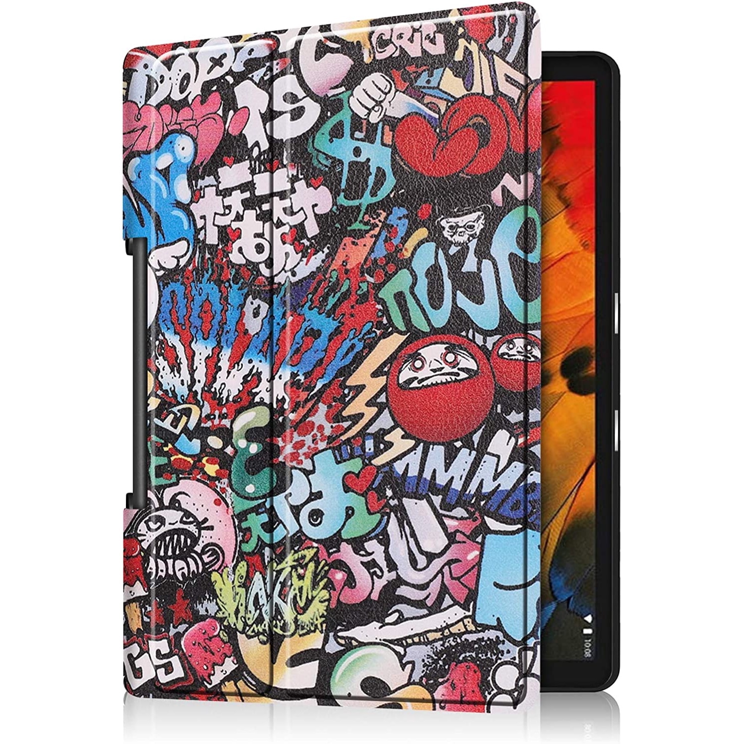 Husa Smart Cover, Sigloo, pentru tableta Lenovo Yoga Tab 13 YT-K606F 13 inch, Model Graffity