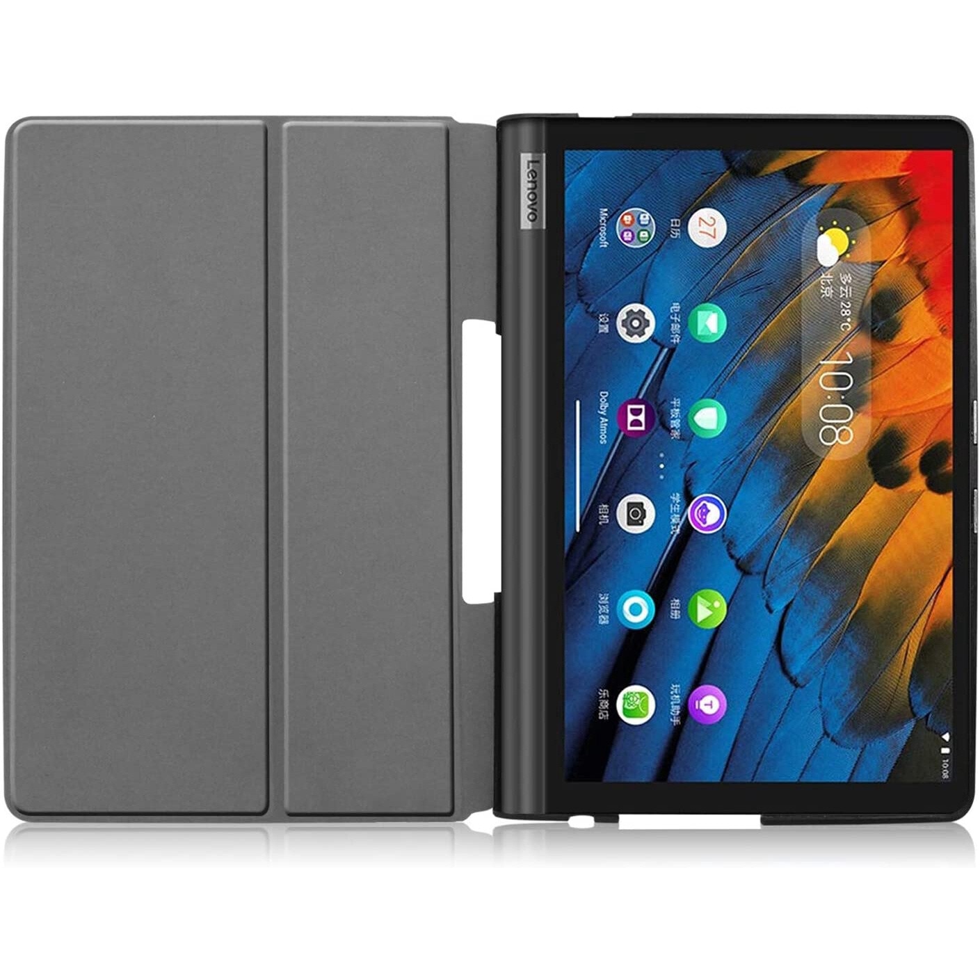 Husa Smart Cover, Sigloo, pentru tableta Lenovo Yoga Tab 13 YT-K606F 13 inch, Model Graffity