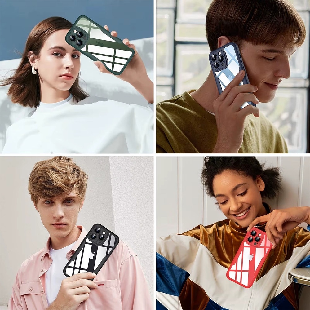 Husa 360 grade compatibila cu Xiaomi Redmi Note 13 Pro 4G, Cu protector de ecran inclus, Rezistenta la socuri, Anti-ingalbenire, Anti-zgarieturi, Durabila, Margini inaltate de 3mm, Negru/Transparent