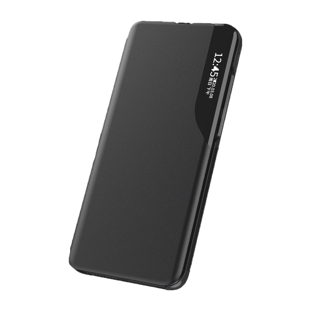 Husa Compatibil cu Telefon, Smart View G-Tech Compatibila cu Honor 90, Piele Ecologica, Stand, Negru