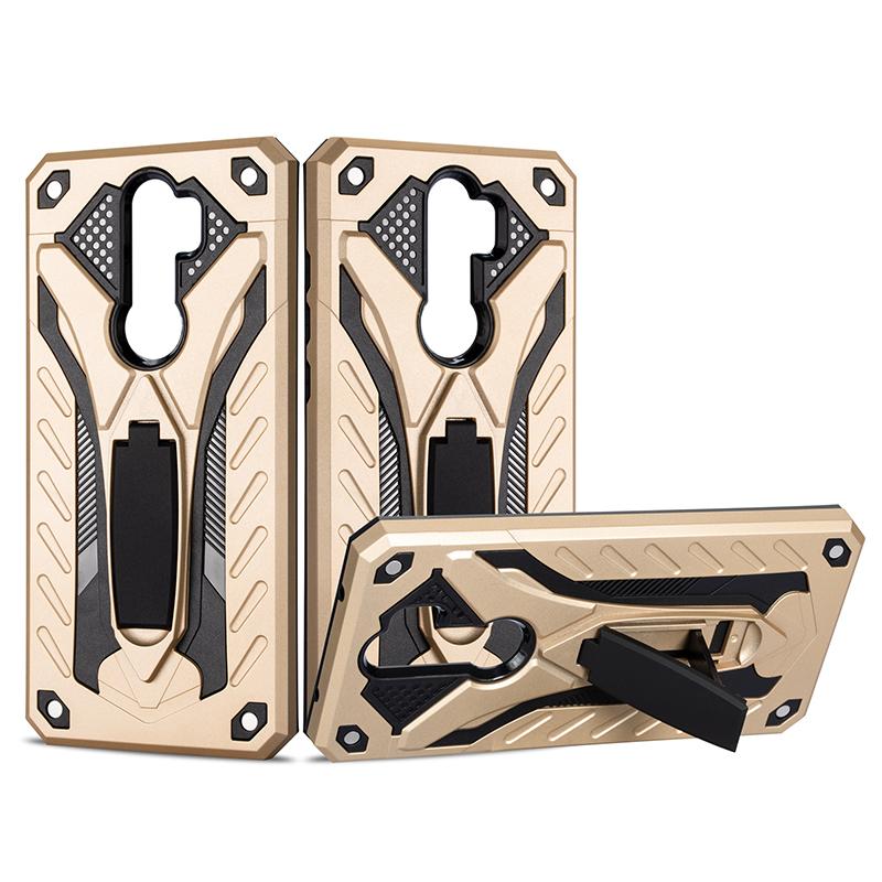 Husa G-TechShield compatibila cu Xiaomi Redmi Note 8 Pro, Armor Antishock, 360 Defender, Protectie sporita, Suport tip stand, Rosewood