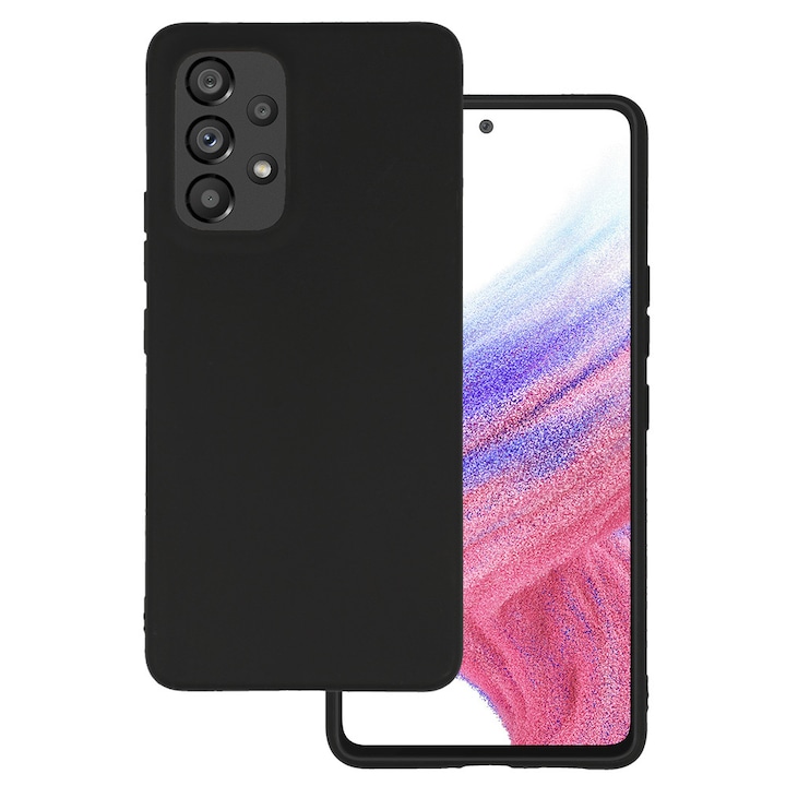 Husa Pentru Samsung A53 5G, Ultra Slim, Silicon, Negru Mat, BzStore