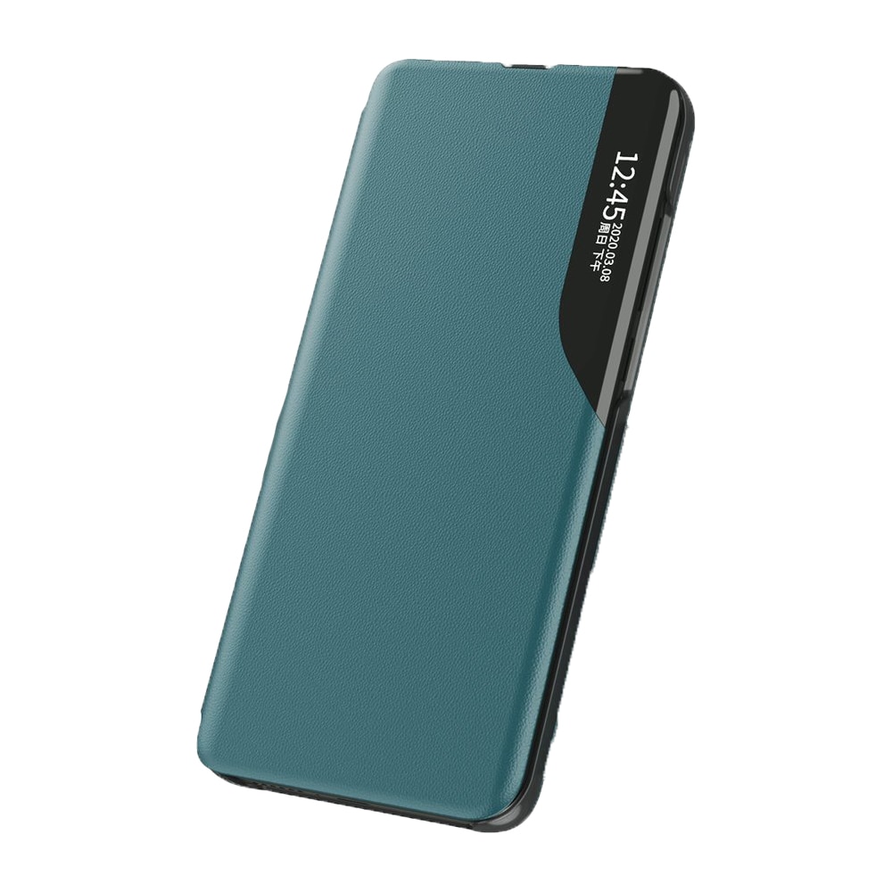 Husa Compatibil cu Telefon, Smart View G-Tech Compatibila cu Honor 90, Piele Ecologica, Stand, Verde Inchis