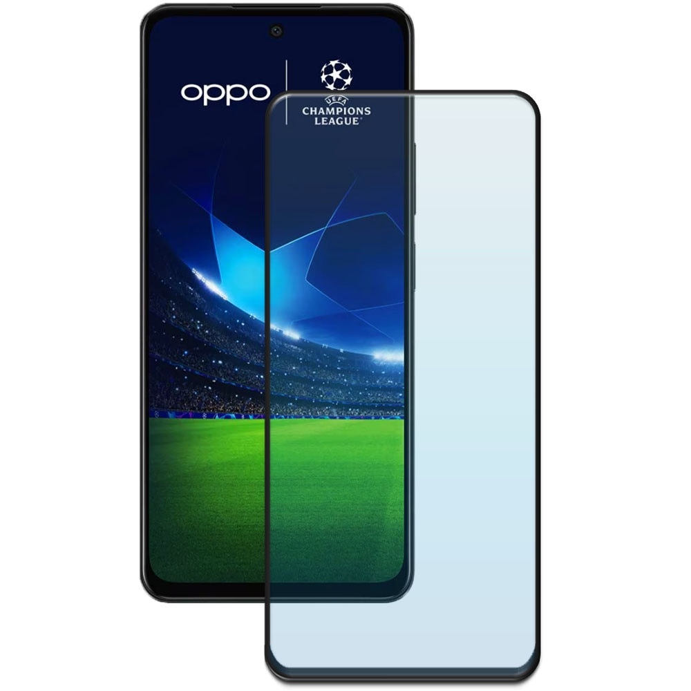 Folie din sticla securizata pentru Oppo A58 4G, HAMSTERBOX Glass Shield, Protectie completa ecran, Full face, Aplicare rapida, Case Friendly, Transparenta