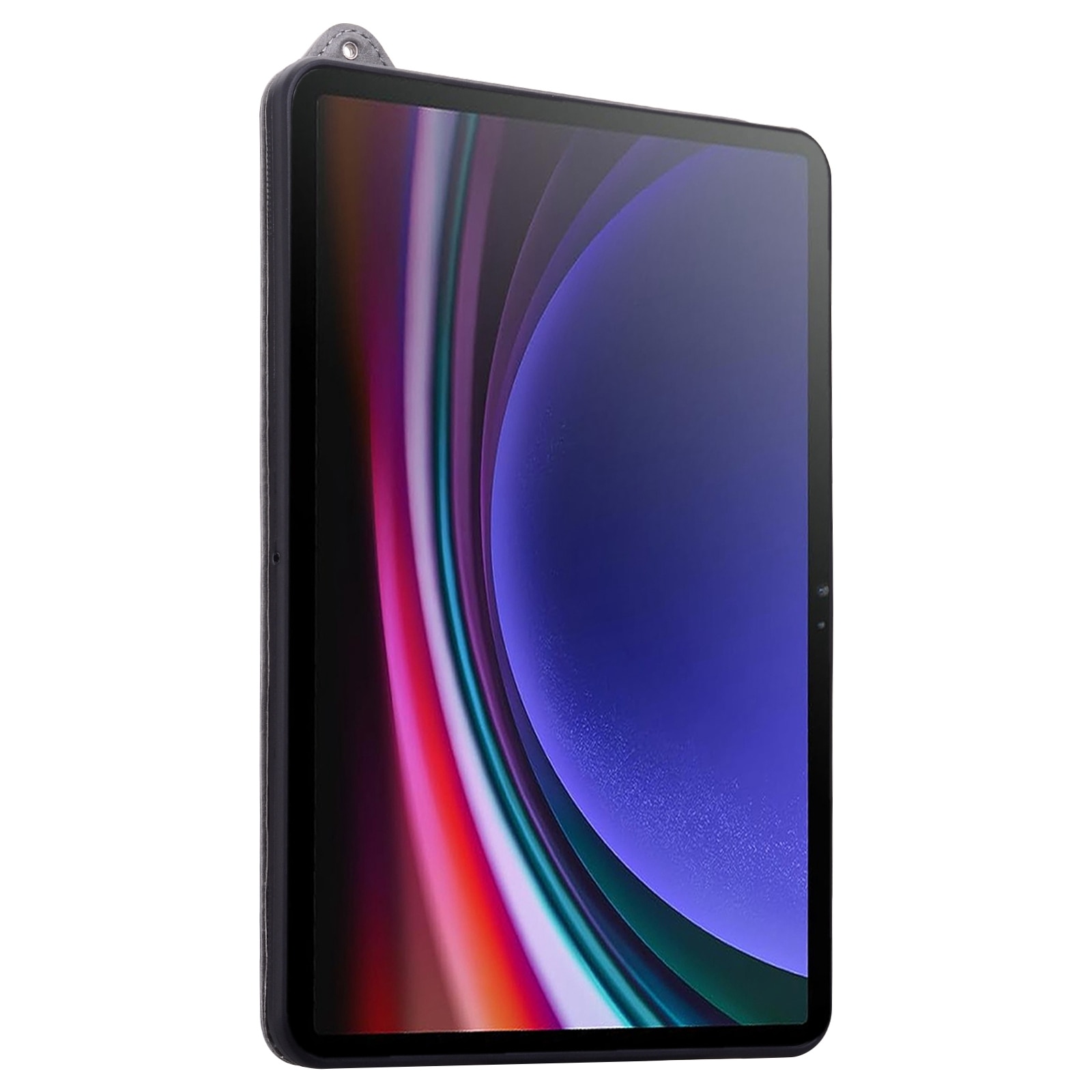 Husa tableta compatibila cu Samsung Galaxy Tab S10 Ultra / S9 Ultra, piele TPU cu bratara, gri