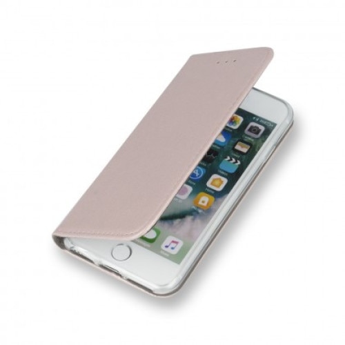 Husa Flip Carte / Stand,Compatibil cu Xiaomi Redmi 9A / 9AT, inchidere magnetica Rose Gold