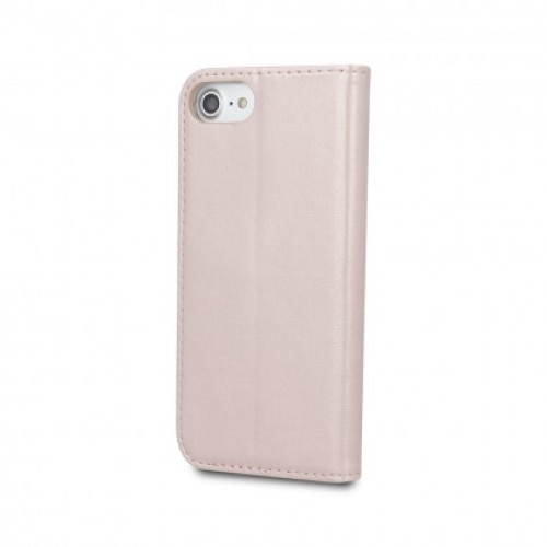 Husa Flip Carte / Stand,Compatibil cu Xiaomi Redmi 9A / 9AT, inchidere magnetica Rose Gold