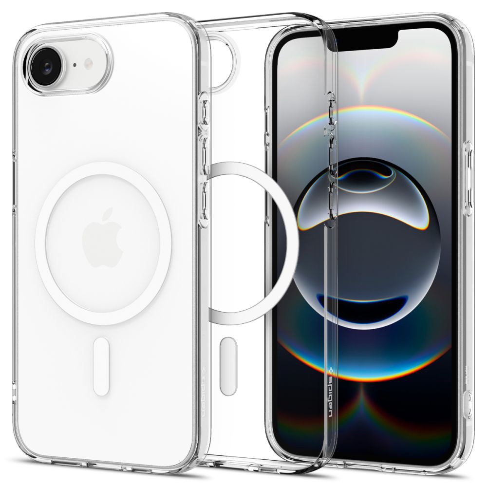 Husa premium pentru iPhone 17e / 16e Spigen - Liquid Crystal Magsafe - Transparent