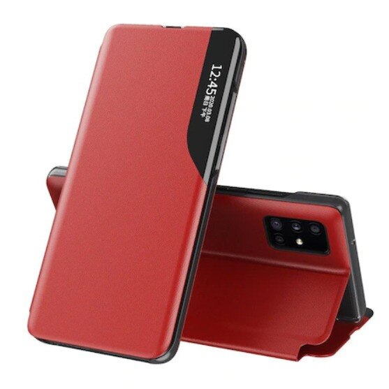 Husa Compatibil cu Samsung Galaxy A33 5G Smart View Case, Functie Stand, Flip / Carte, Rosu