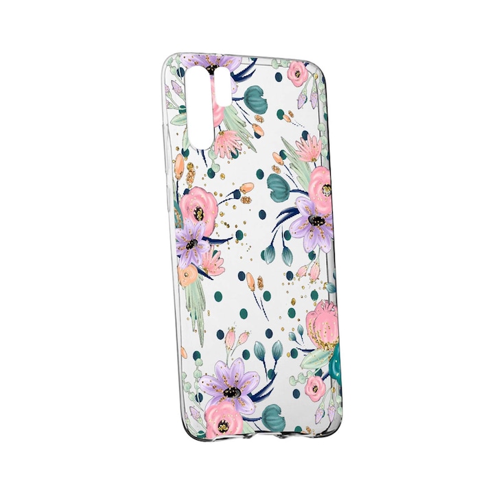 Husa de protectie, Florile primaverii, pentru Huawei P30 Pro, rezistenta la uzura, anti-alunecare, din silicon Premium, 495