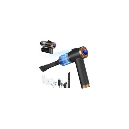 Aspirator auto portabil, 9000 Pa, 120 W, 4000 mAh, cu accesorii, pentru curatare umeda si uscata